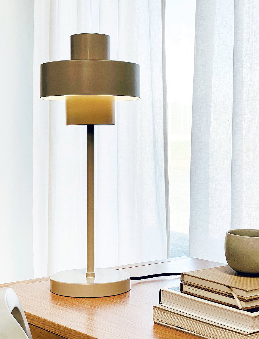 Dyberg Larsen - Stoke Table Lamp - schreibtisch- & tischlampen - grey - 0