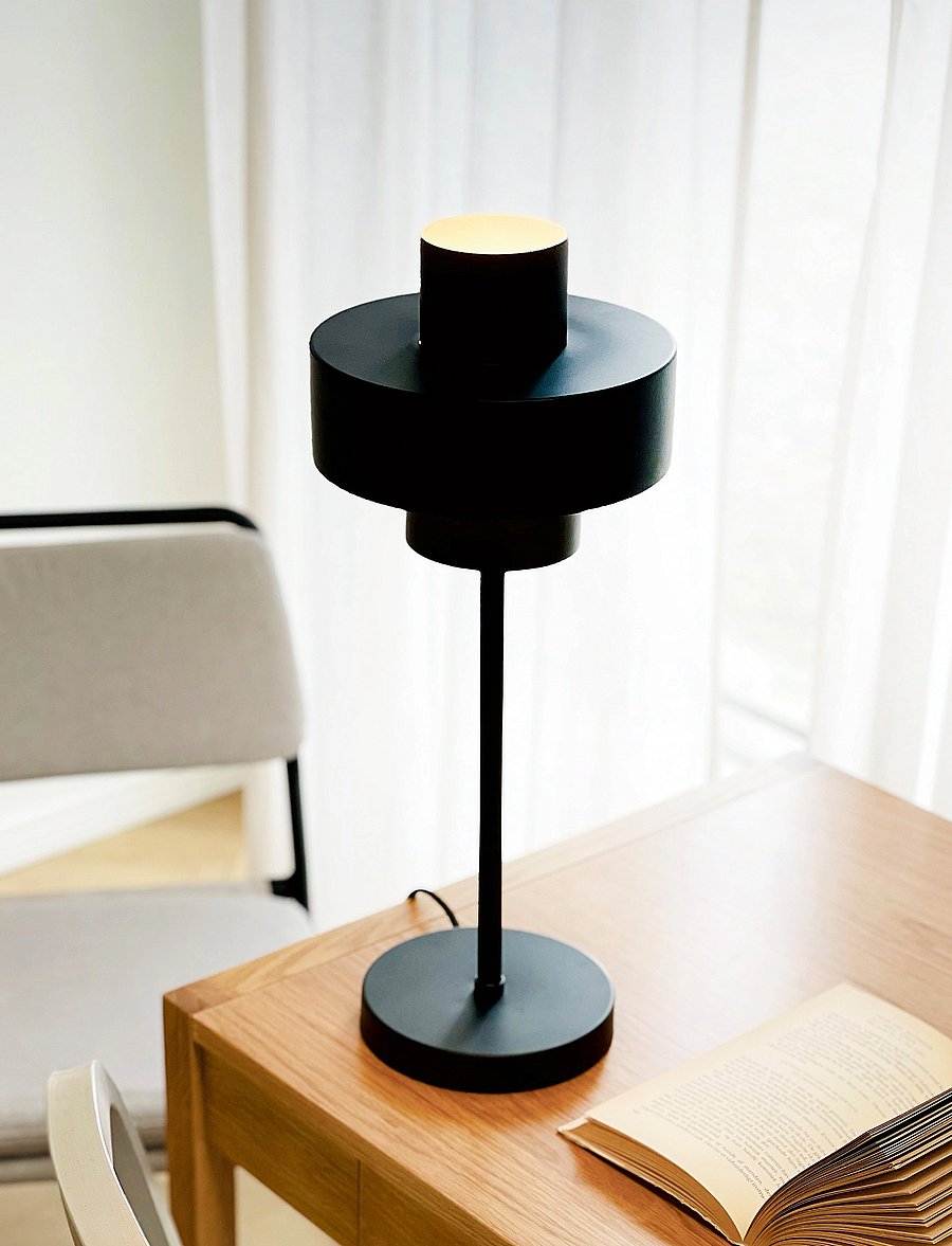 Dyberg Larsen - Stoke Table Lamp - schreibtisch- & tischlampen - black - 0