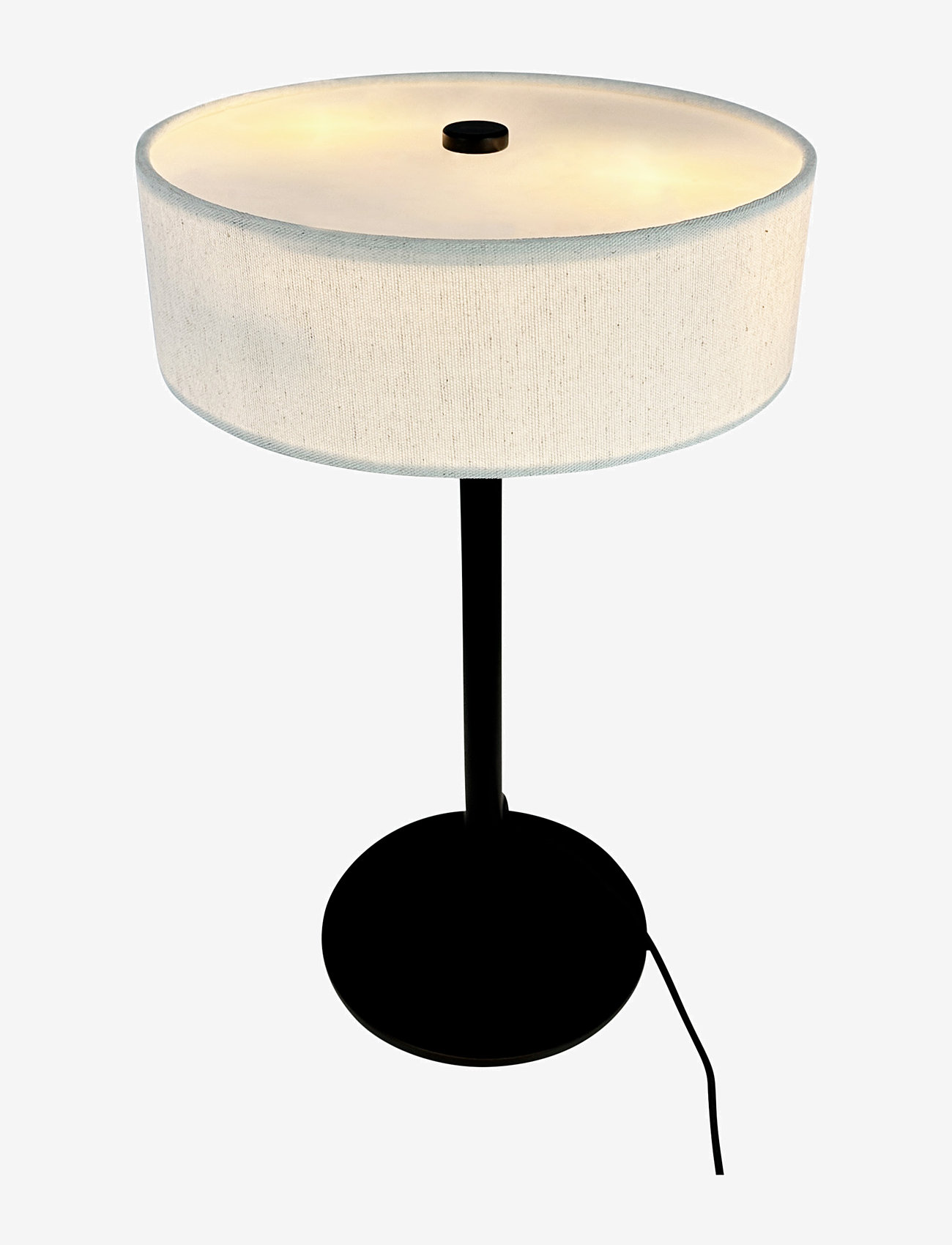 Dyberg Larsen - Calix table lamp with fabric shade - schreibtisch- & tischlampen - black / beige - 2