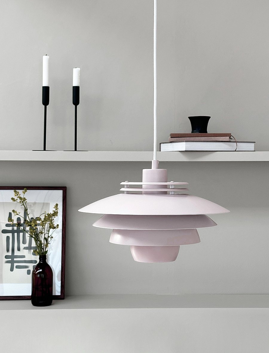 Dyberg Larsen - Ejka Mini matte Rose pendant - rippvalgustid - rose - 5