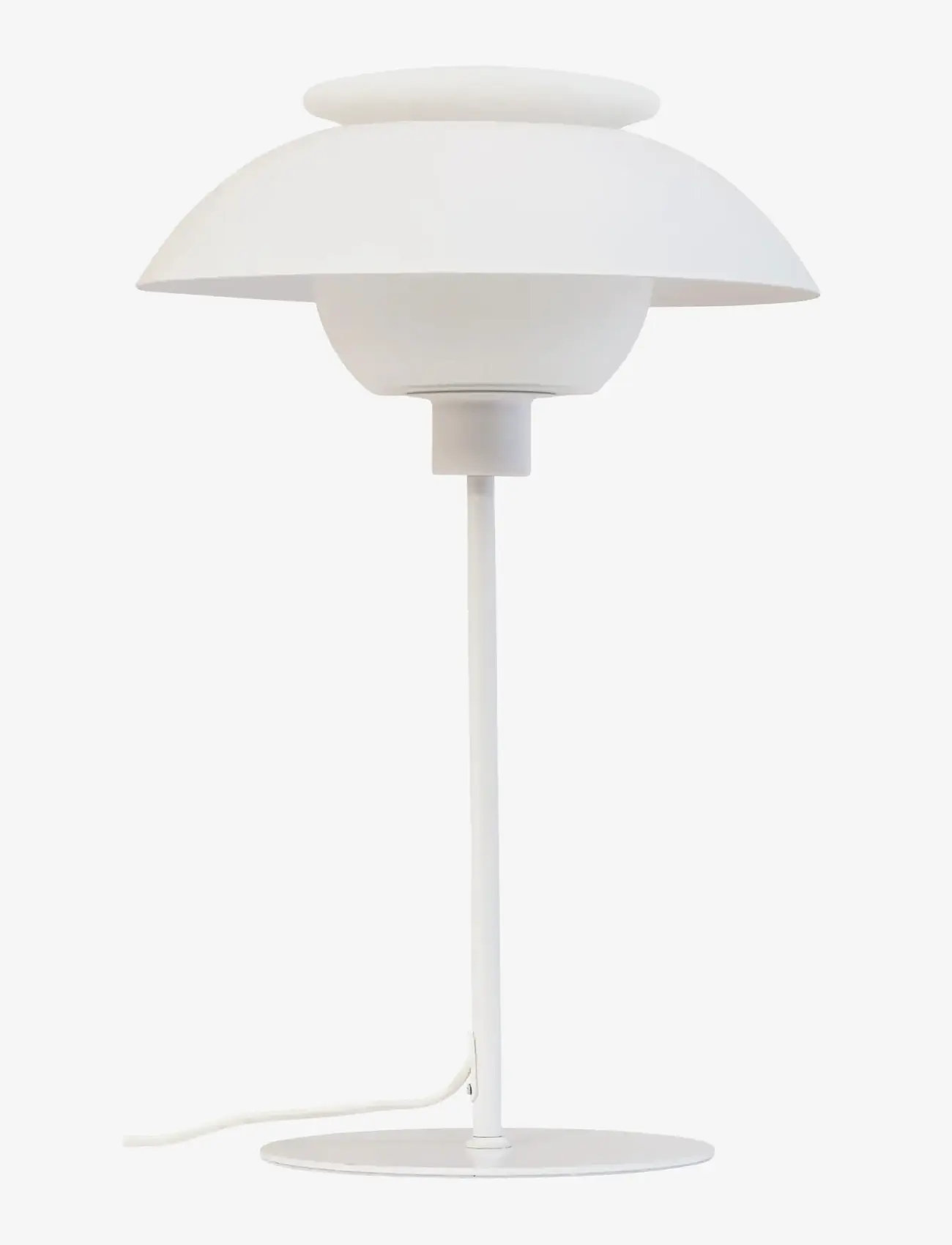 Dyberg Larsen - Opus bordlampe hvid metal/glas - schreibtisch- & tischlampen - white/ opal - 0