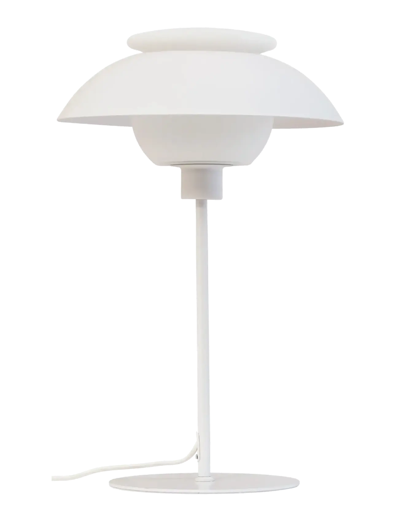 Dyberg Larsen Opus bordlampe hvid metal/glas - 4 for 3 - WHITE/ OPAL / white