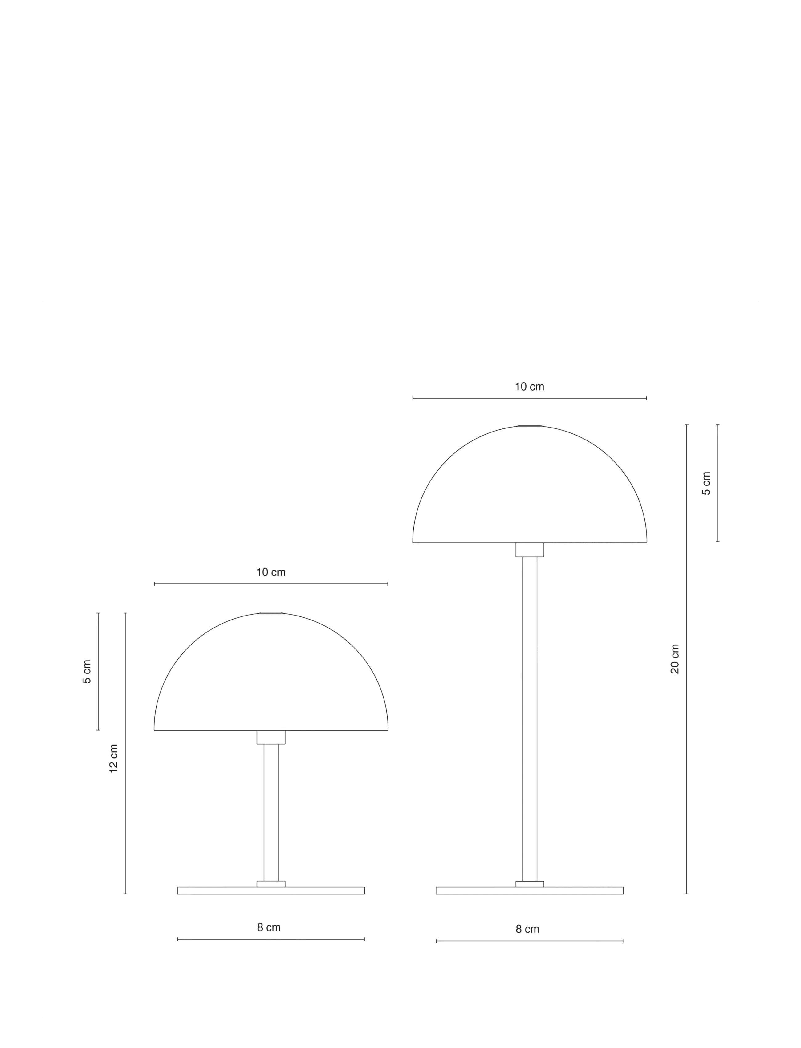 Dyberg Larsen - ALONG LED Minibordlampe krom 2 stk. i æske - laualambid - chrome - 5