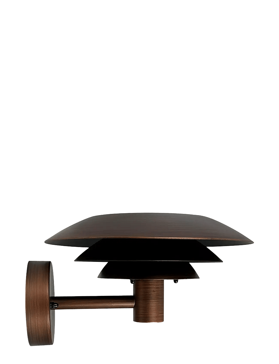 Dyberg Larsen - DL25 outdoor wall lamp Antique brushed copper look - seinalambid - copper look - 1