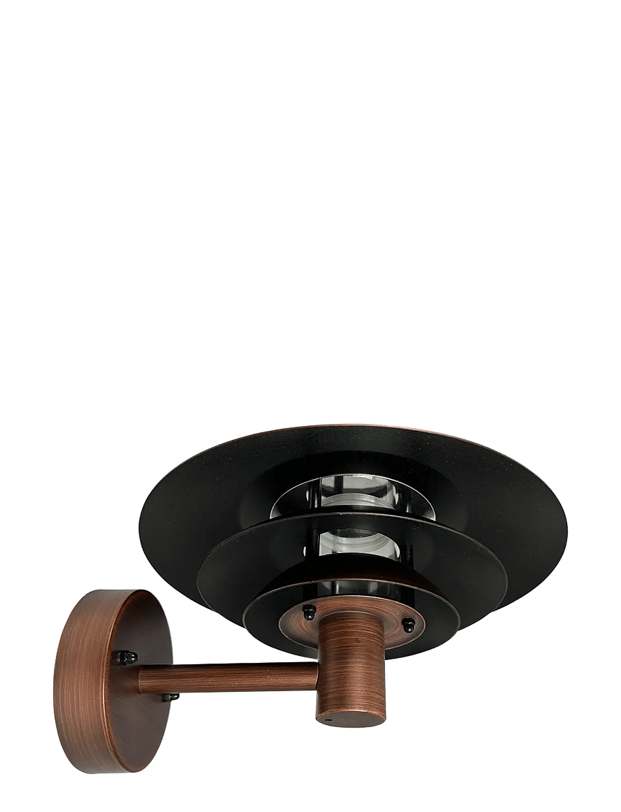 Dyberg Larsen - DL25 outdoor wall lamp Antique brushed copper look - seinalambid - copper look - 3