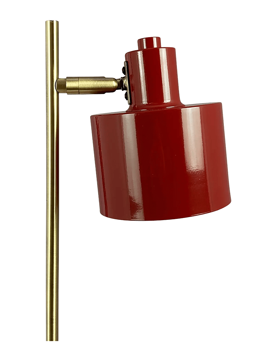 Dyberg Larsen - Ocean - galda lampas - darkred / brass - 4