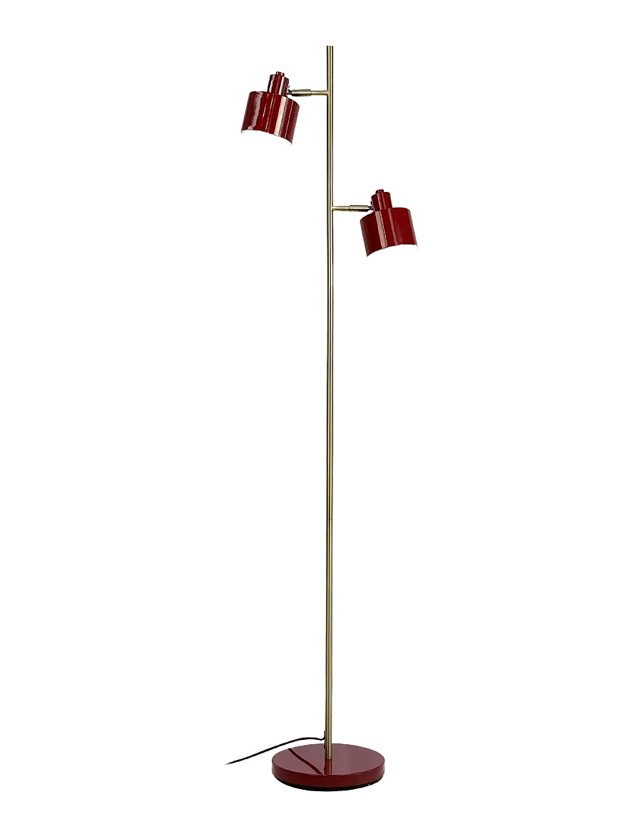 Dyberg Larsen - Ocean - golvlampor - darkred / brass - 1