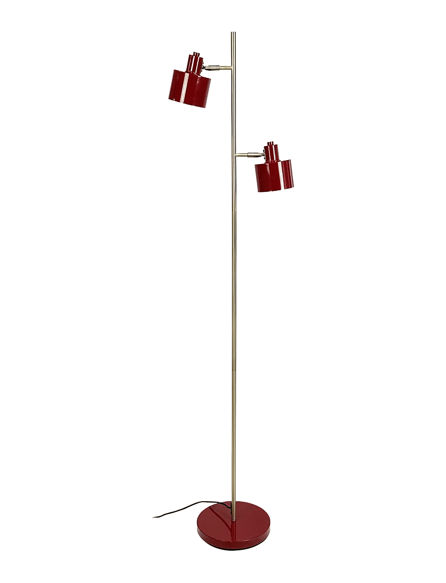 Dyberg Larsen - Ocean - golvlampor - darkred / brass - 2