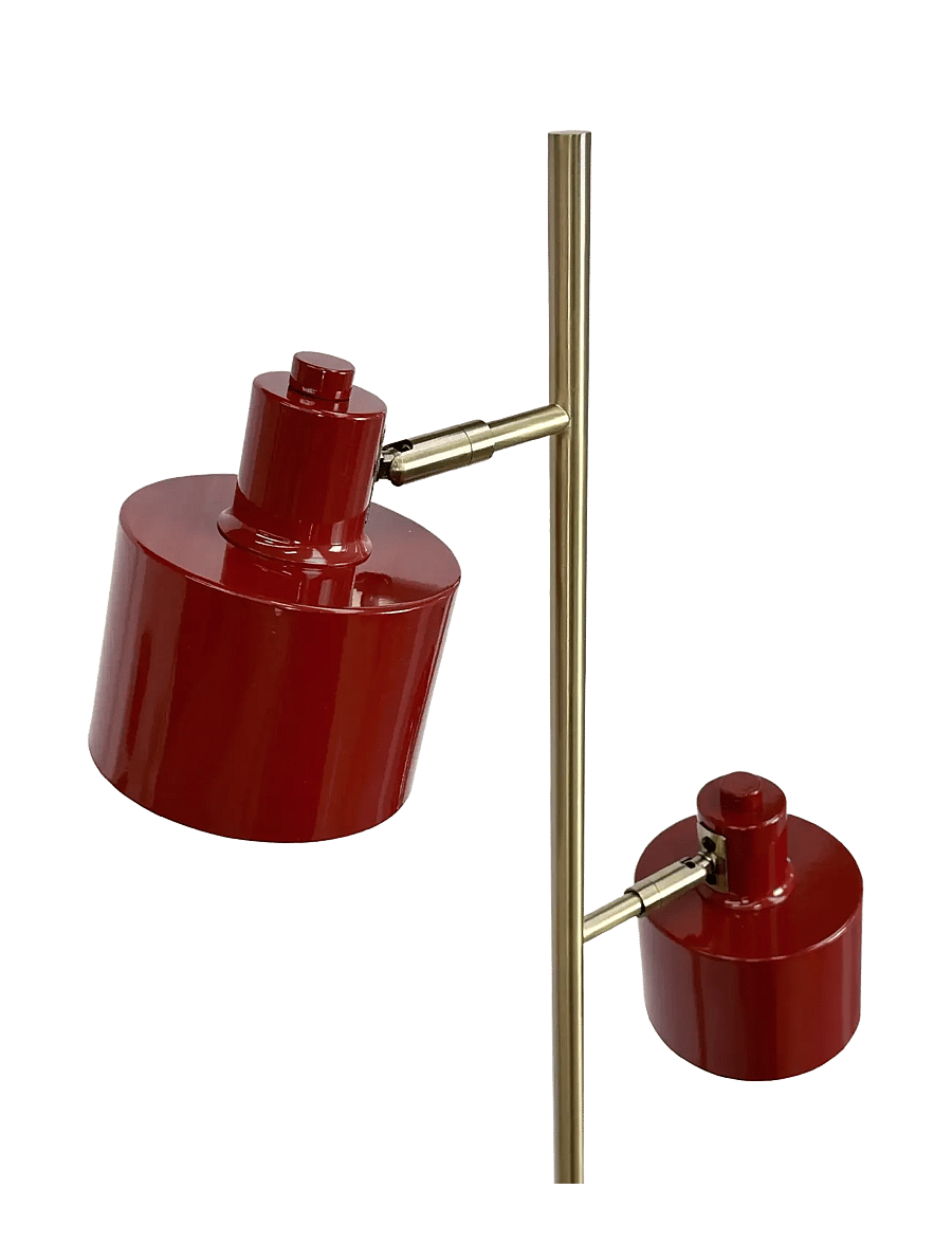 Dyberg Larsen - Ocean - golvlampor - darkred / brass - 4