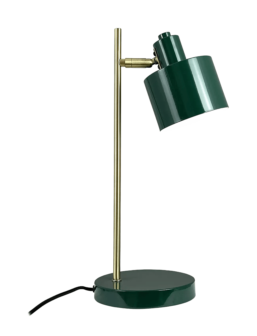 Dyberg Larsen - Ocean Wall Lamp - bordlamper - darkgreen / brass - 1