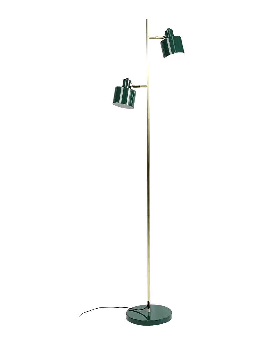 Dyberg Larsen - Ocean - põrandalambid - darkgreen / brass - 0