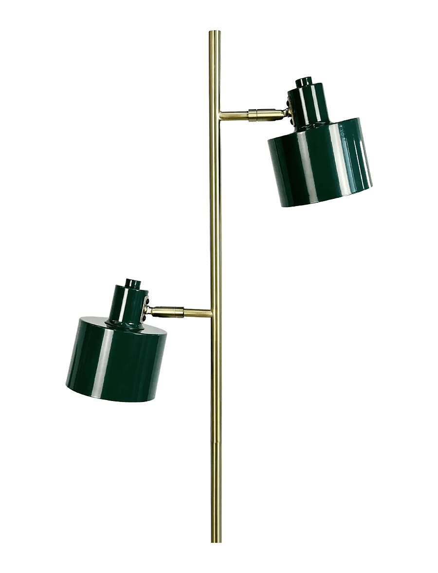 Dyberg Larsen - Ocean - põrandalambid - darkgreen / brass - 1