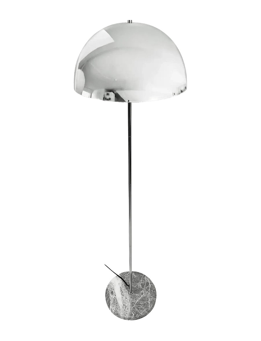 Dyberg Larsen - Stockholm Chrome/ Marble Floor lamp - põrandalambid - chrome/ marble - 2