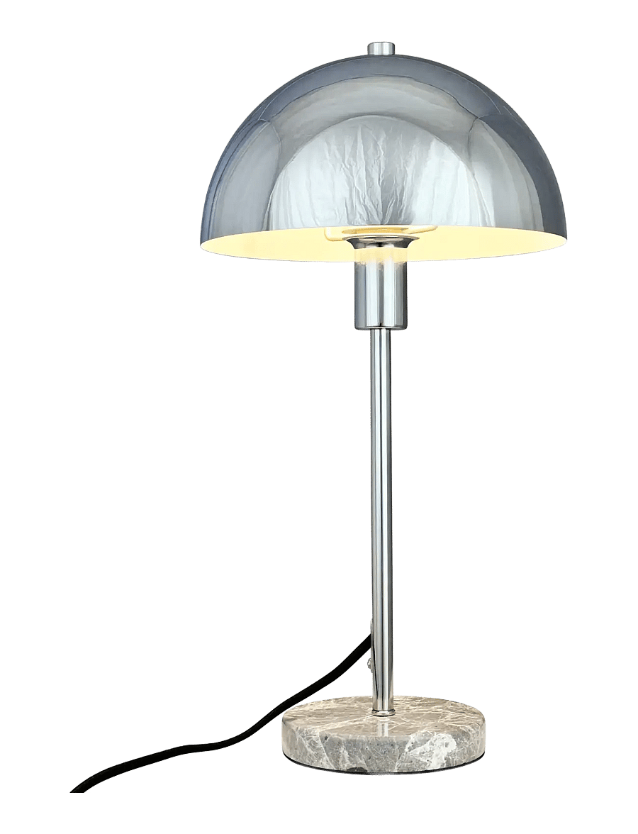 Dyberg Larsen - Stockholm D20 Table Lamp - schreibtisch- & tischlampen - chrome/ marble - 2