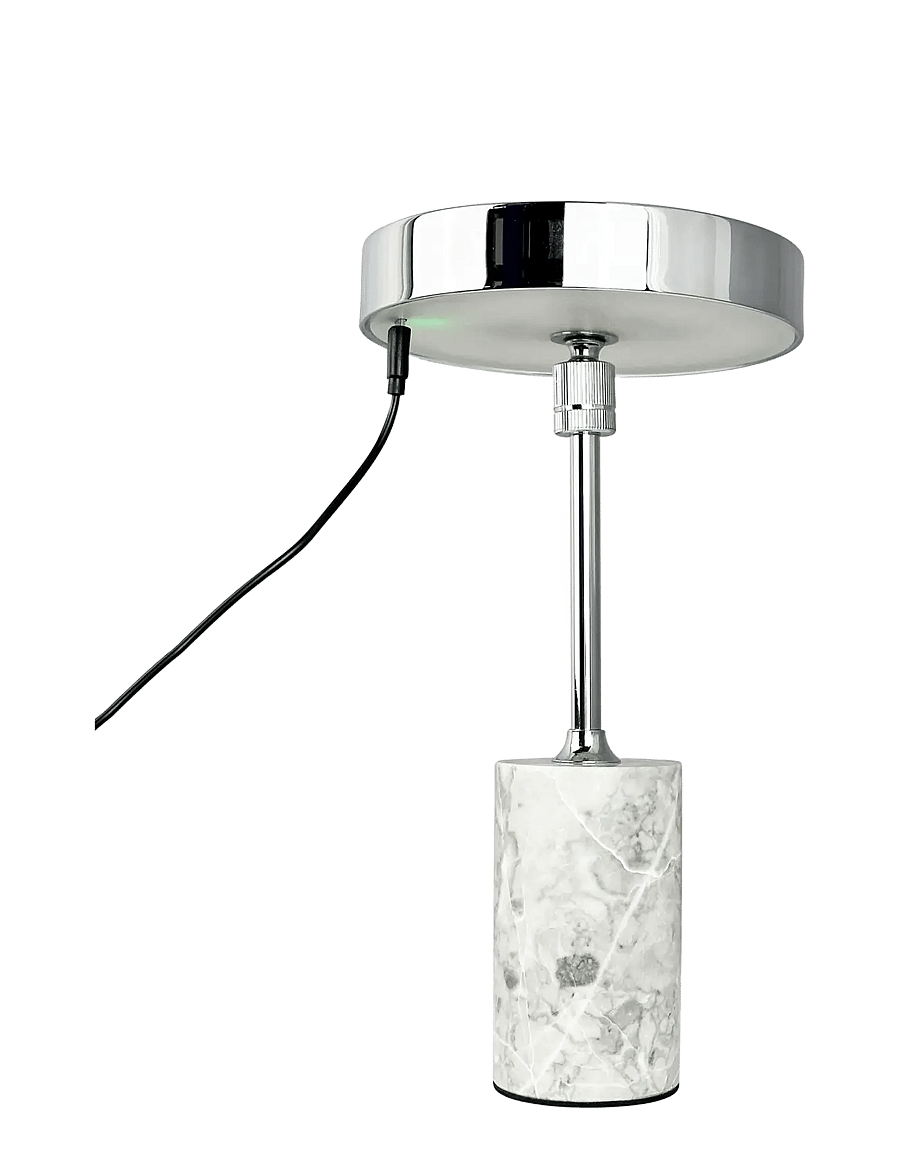 Dyberg Larsen - Starlight LED rechargeable table lamp chrome grey marble - kaasaskantavad lambid - chrome/ grey marble - 4