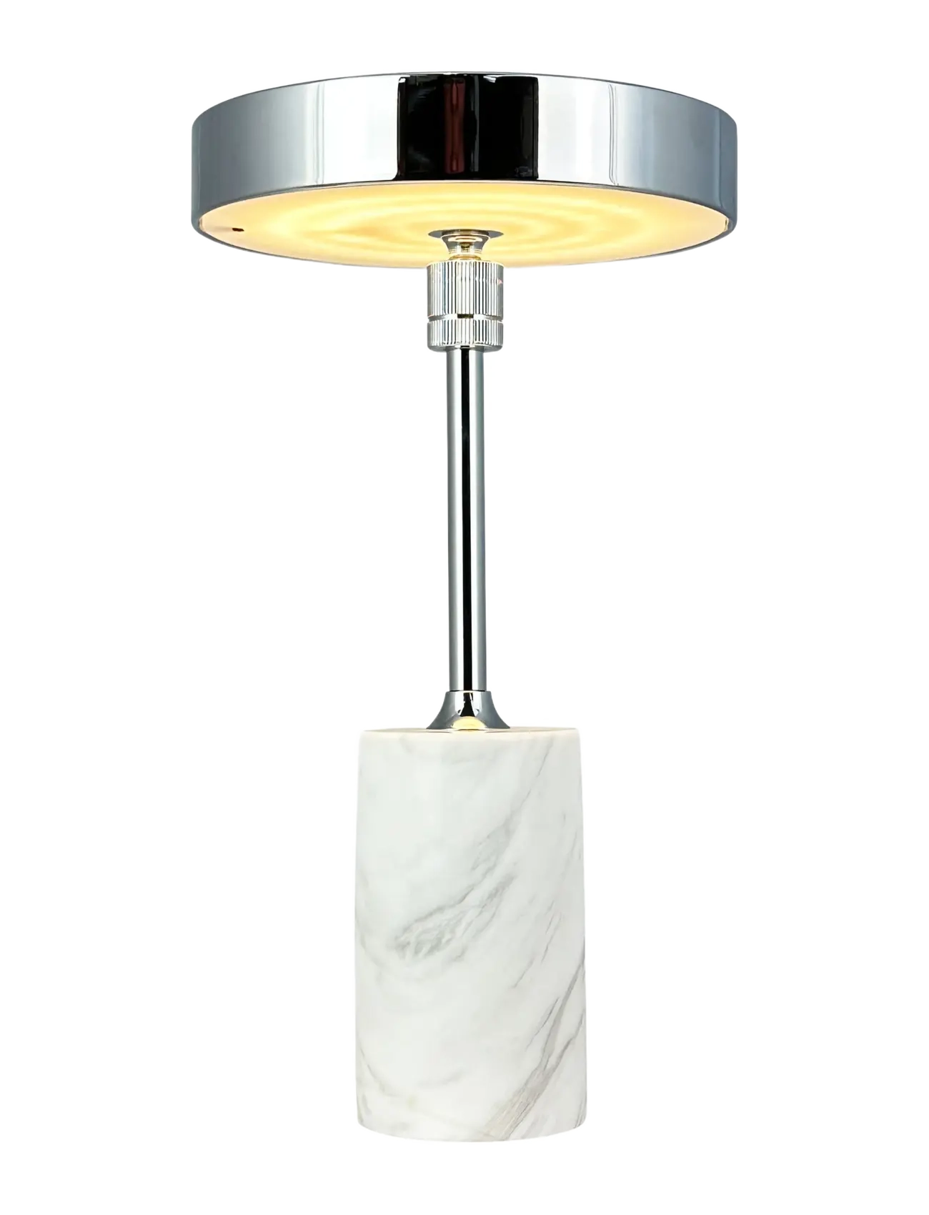 Dyberg Larsen - Starlight LED rechargeable table lamp chrome white marble - kaasaskantavad lambid - chrome/ white marble - 2