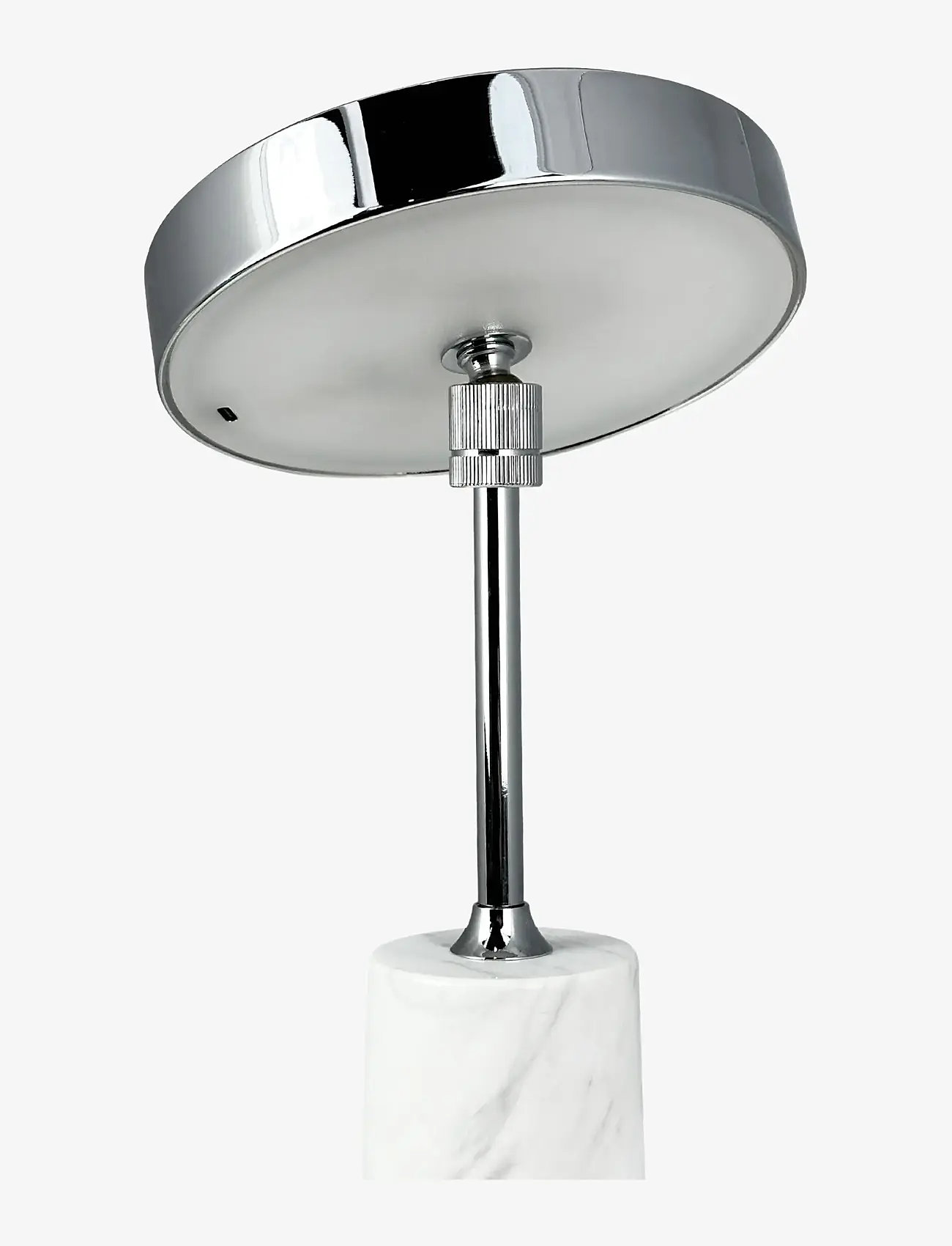 Dyberg Larsen - Starlight LED rechargeable table lamp chrome white marble - schreibtisch- & tischlampen - chrome/ white marble - 2