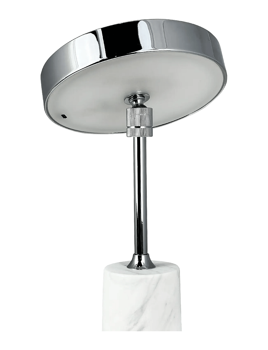 Dyberg Larsen - Starlight LED rechargeable table lamp chrome white marble - nešiojami Šviestuvai - chrome/ white marble - 3