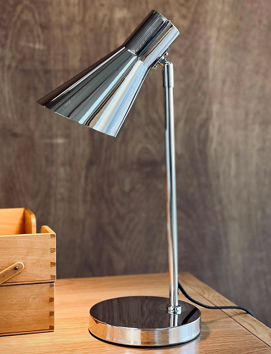 Dyberg Larsen - DL12 Chrome Table lamp - schreibtisch- & tischlampen - chrome - 5
