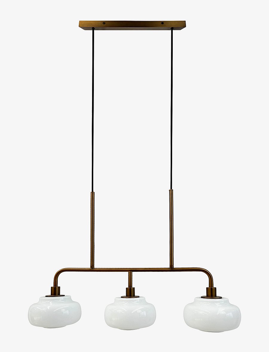 Dyberg Larsen - Ossett Long Table Pendant - pendellampen - opal / bronze - 1