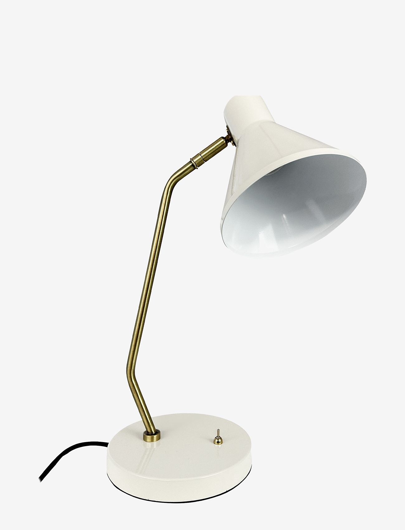 Dyberg Larsen - Sleep Table lamp Kit white - bordslampor - shiny white/antique brass - 3
