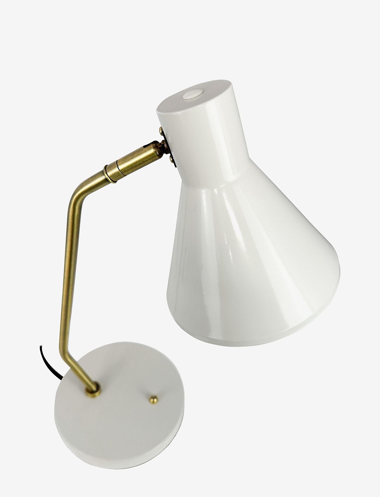 Dyberg Larsen - Sleep Table lamp Kit white - bordslampor - shiny white/antique brass - 2