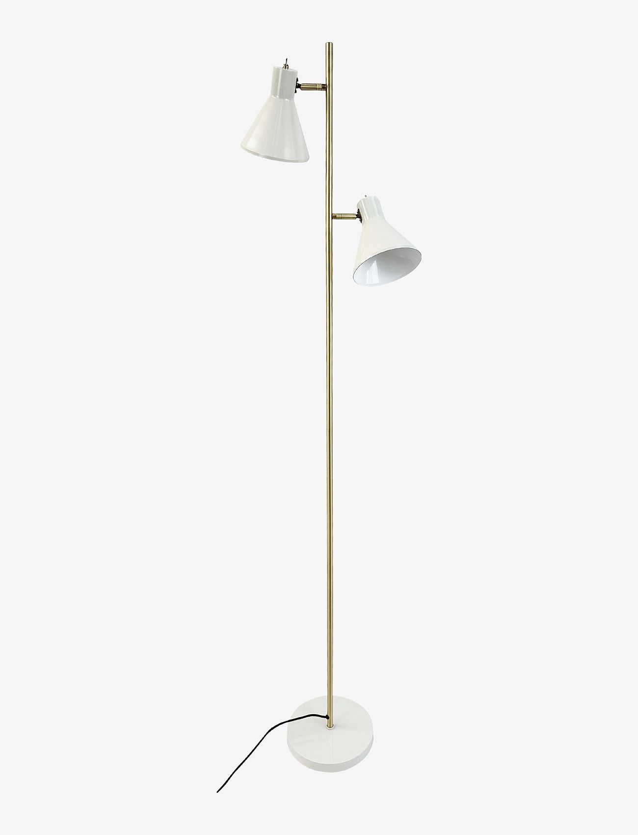 Dyberg Larsen - Sleep Floor lamp Kit white - golvlampor - shiny white/antique brass - 0