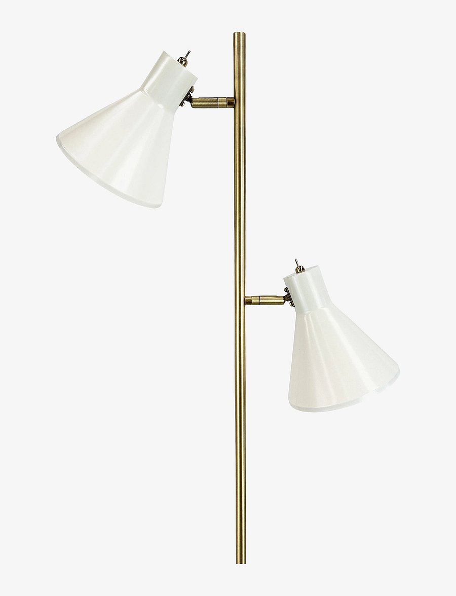 Dyberg Larsen - Sleep Floor lamp Kit white - stehlampen - shiny white/antique brass - 2