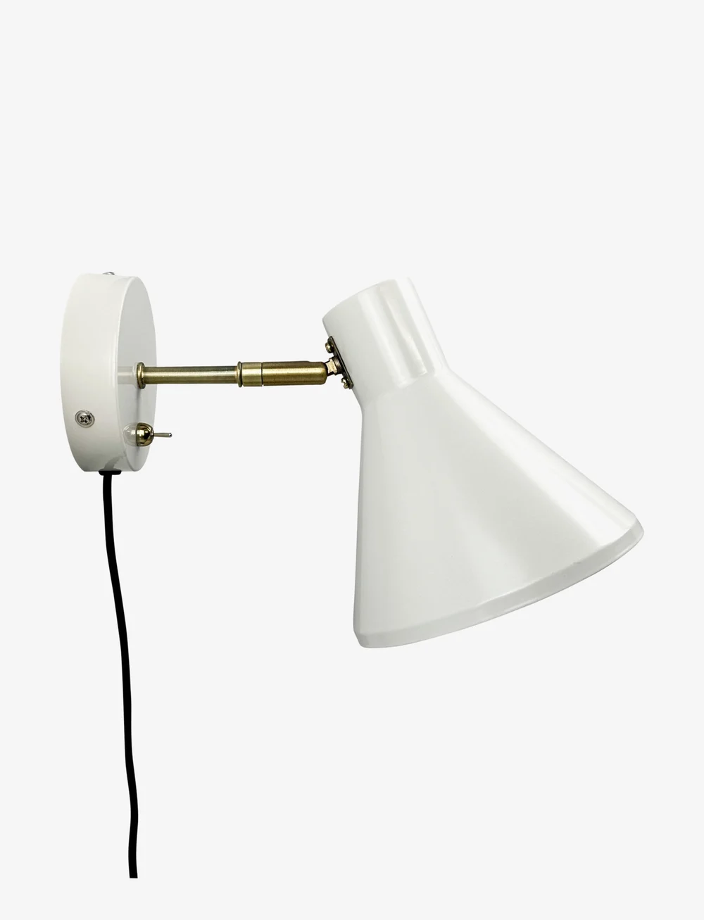 Dyberg Larsen - Sleep Wall lamp Kit white - wandleuchten - shiny white/antique brass - 0