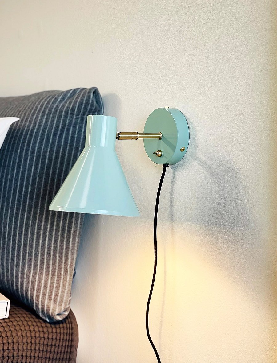 Dyberg Larsen - Sleep Wall lamp Mint Indoor - seinalambid - shiny mint/antique brass - 5
