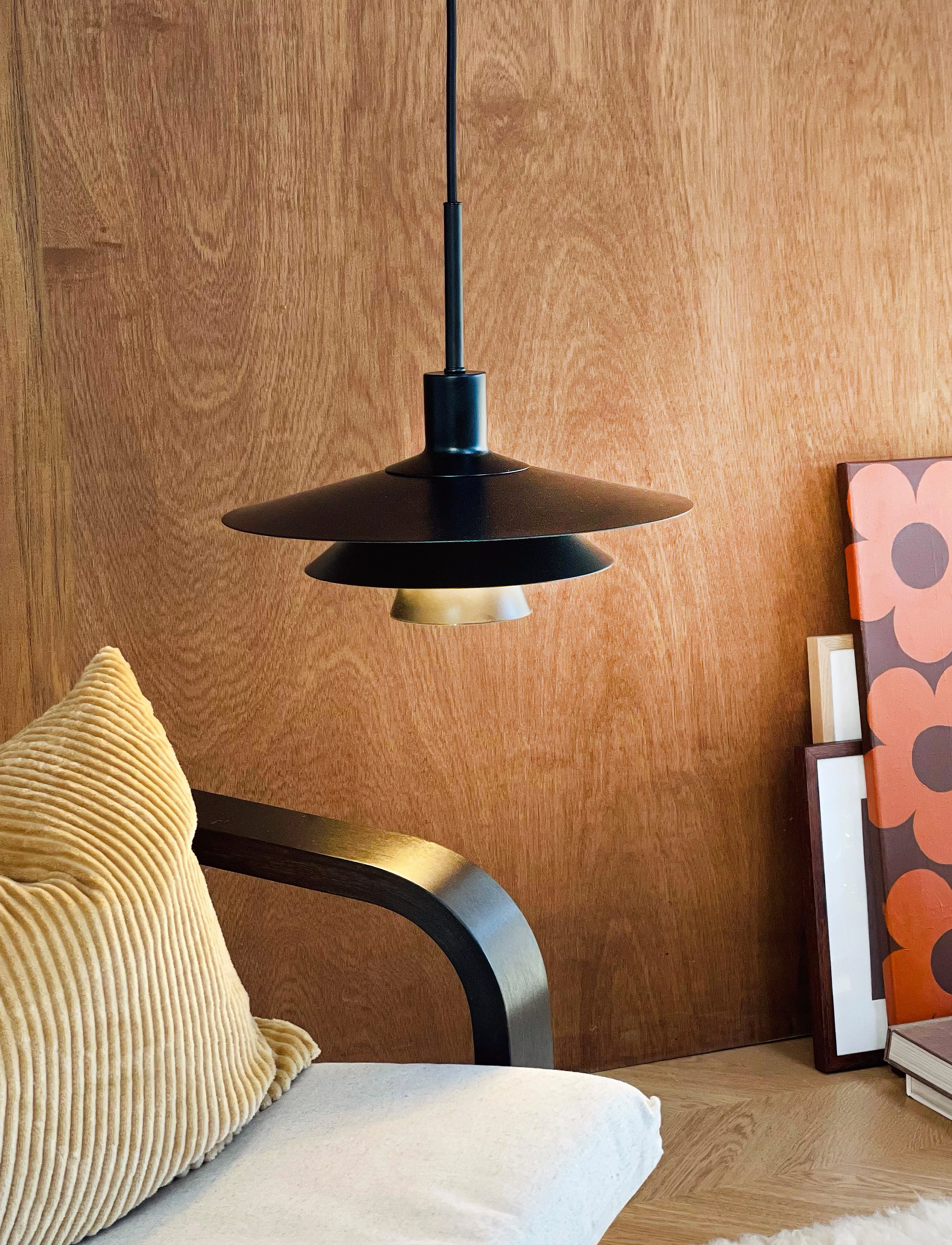 Dyberg Larsen Kay, One Size, Ceiling Lamps, Schwarz - Pendant Homeware