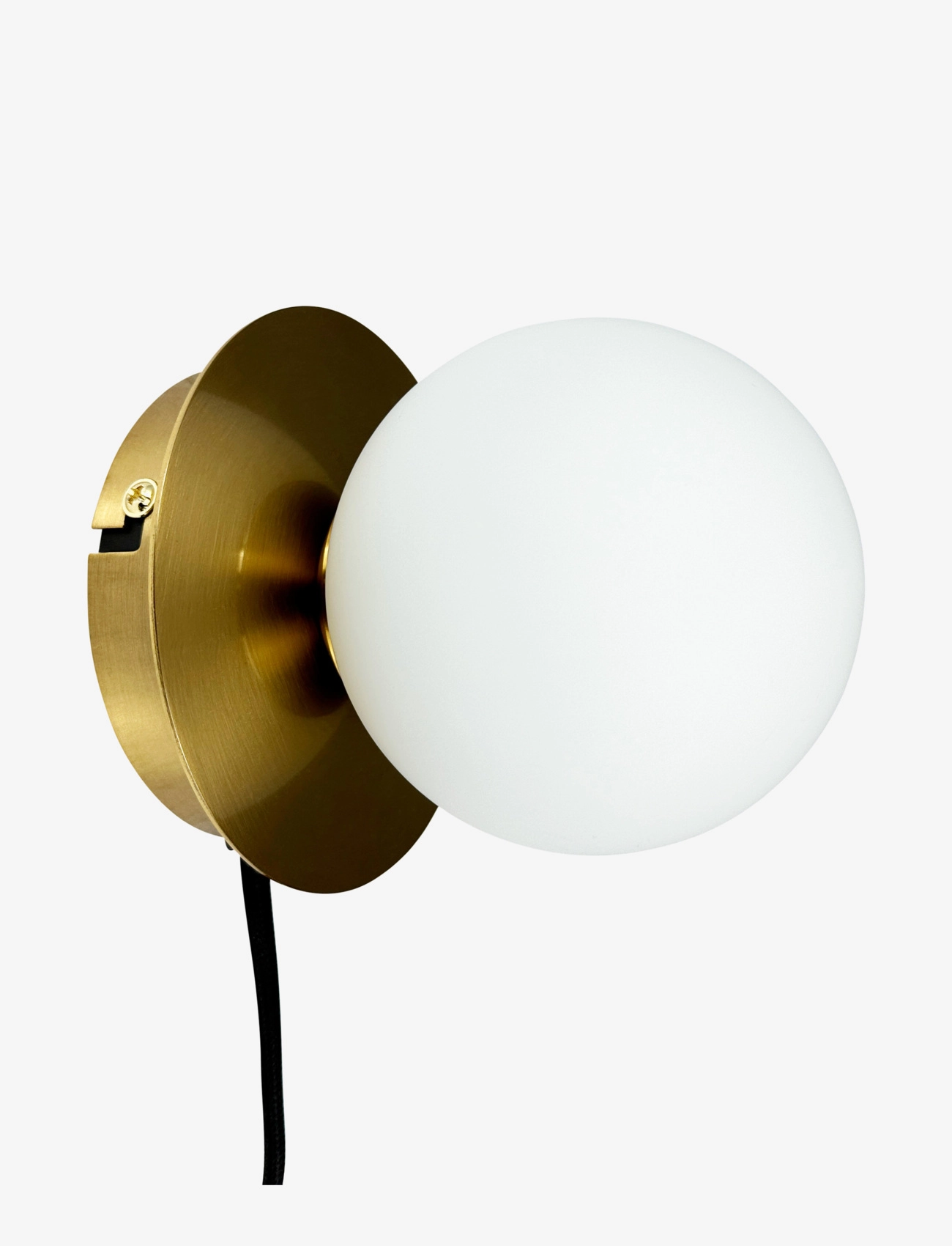 Dyberg Larsen - Sia Wall lamp Brass base - wandleuchten - opal/ brass - 2