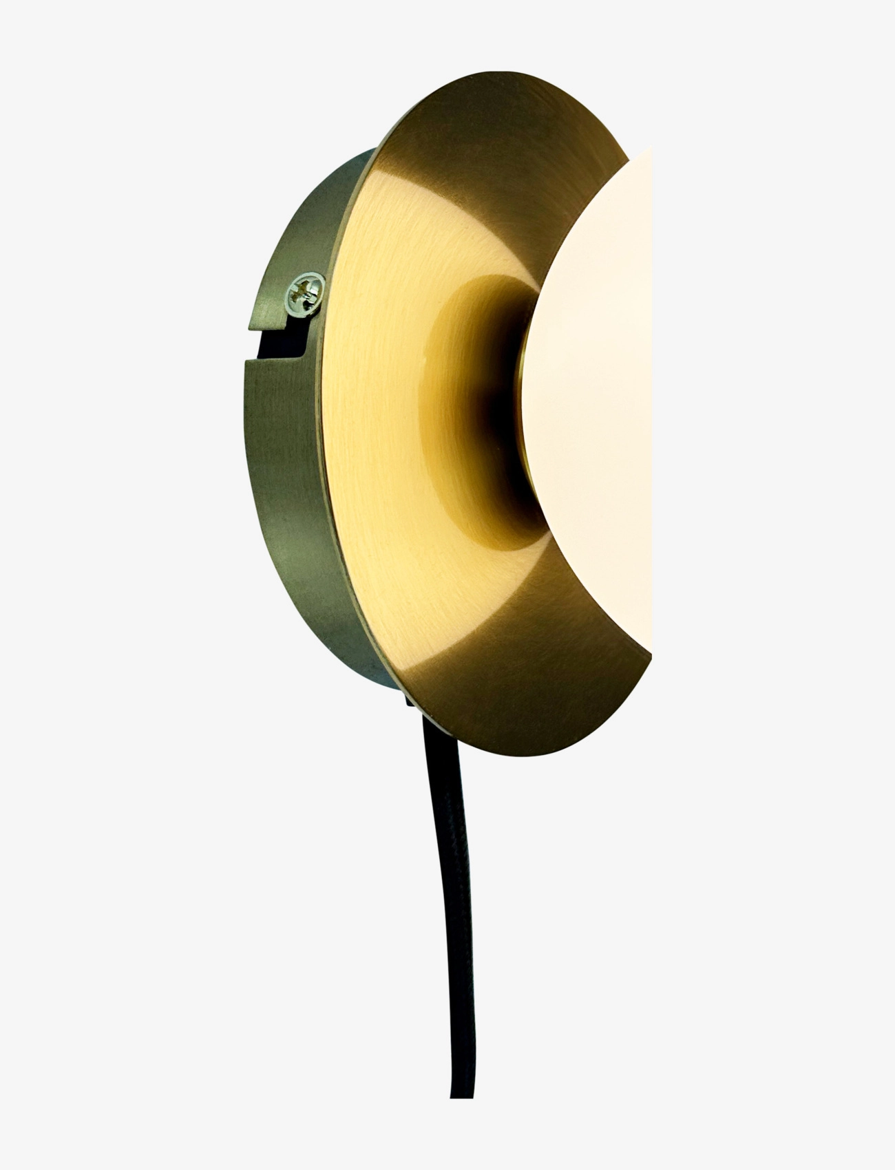 Dyberg Larsen - Sia Wall lamp Brass base - wandleuchten - opal/ brass - 3