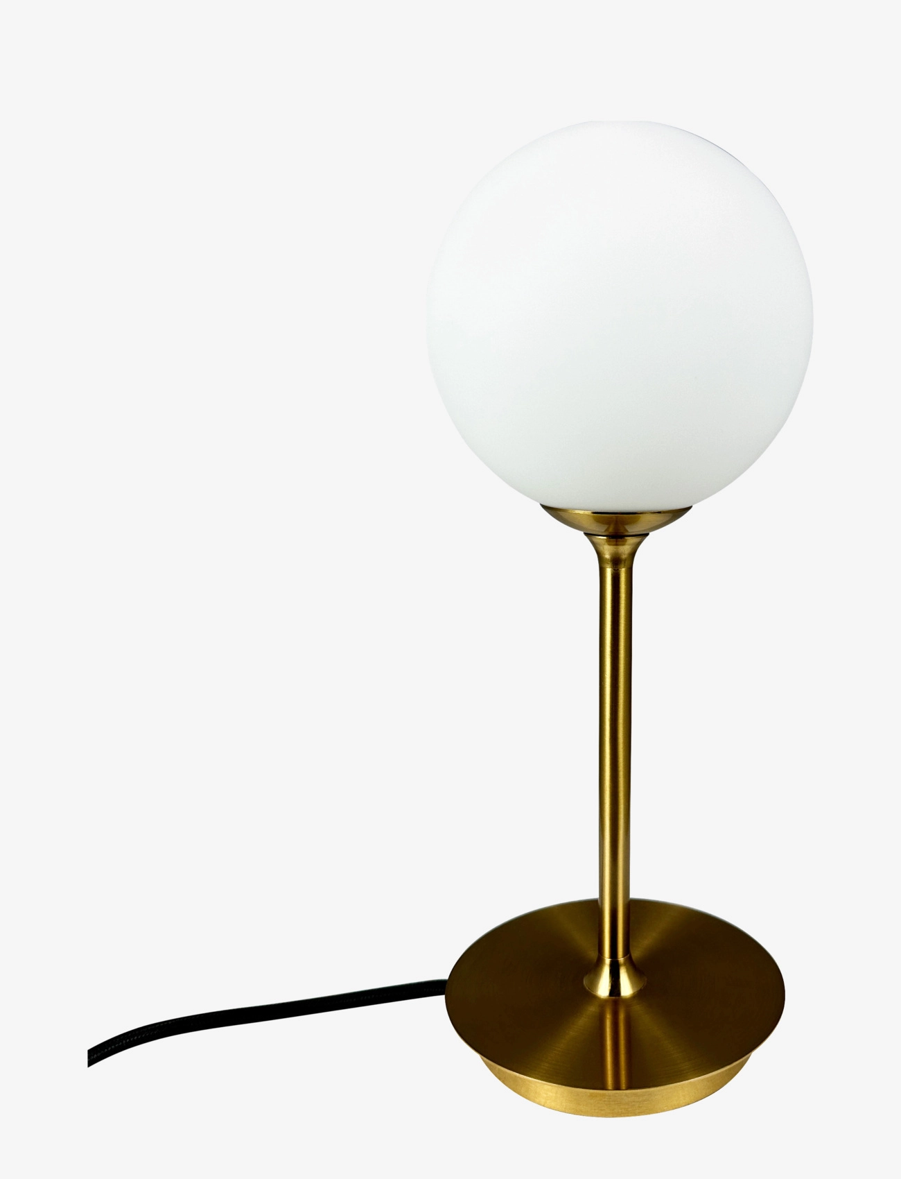 Dyberg Larsen Sia Bordlampe Med Kuppel Og Messing Fod, Bordlampe, Guld, Str: ONE SIZE