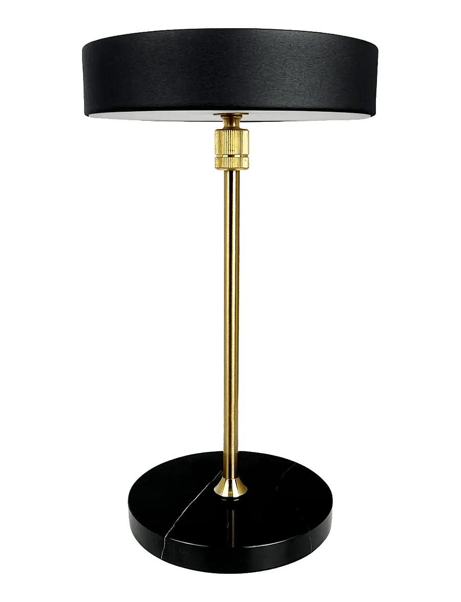 Dyberg Larsen - MOONLIGHT LED rechargeable table lamp black, brass, marble - nešiojami Šviestuvai - black - 1