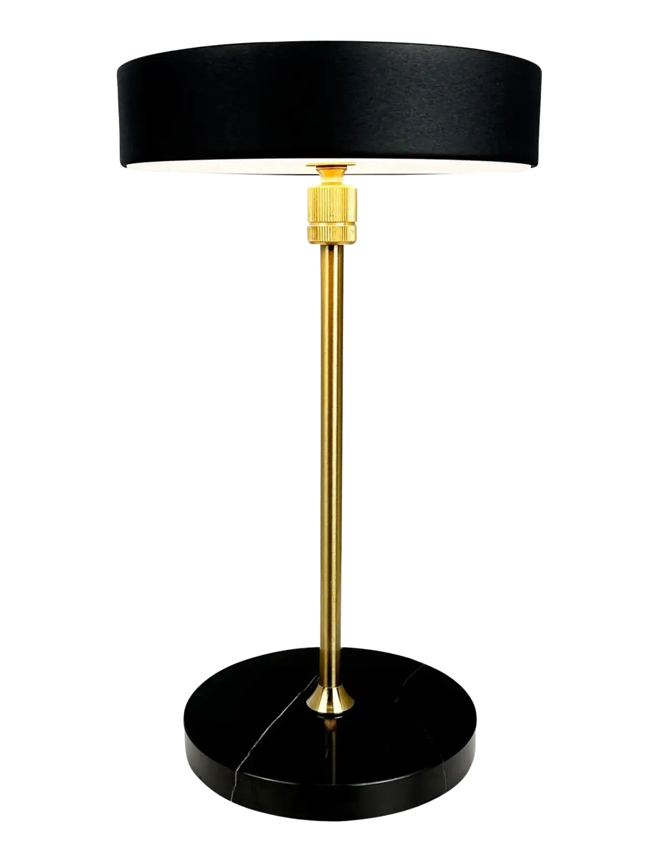 Dyberg Larsen - MOONLIGHT LED rechargeable table lamp black, brass, marble - kannettavat valaisimet - black - 2