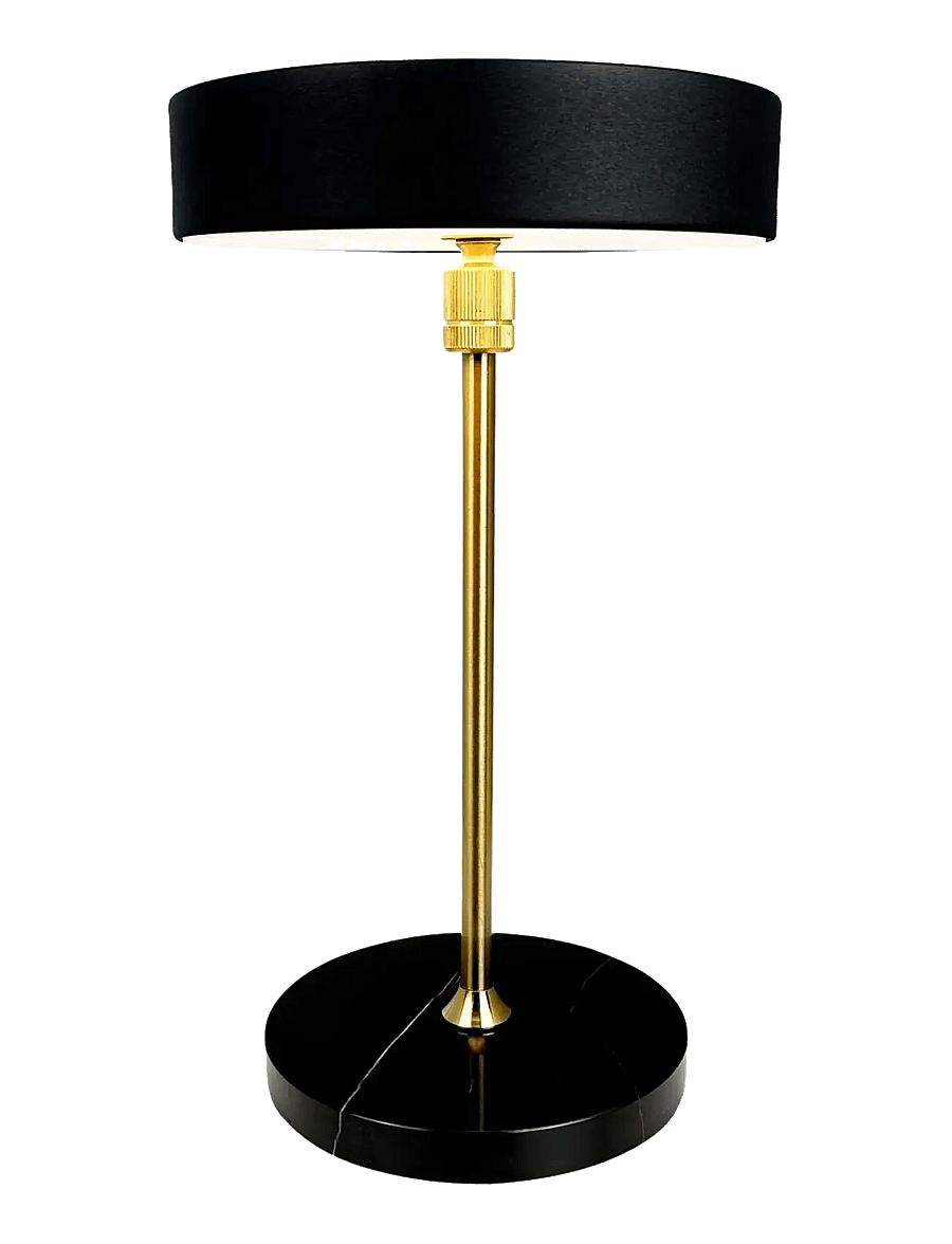Dyberg Larsen - MOONLIGHT LED rechargeable table lamp black, brass, marble - nešiojami Šviestuvai - black - 2
