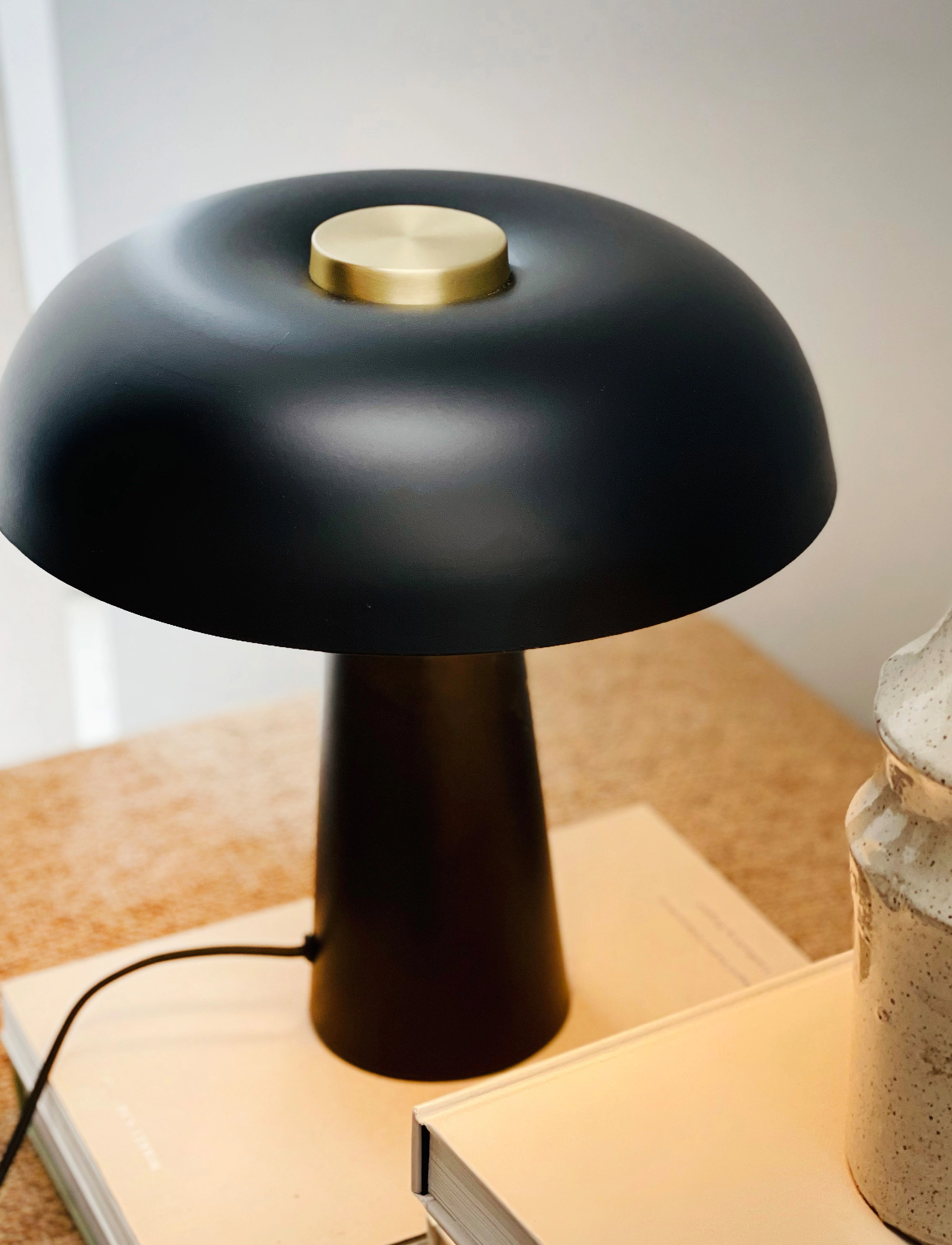 Dyberg Larsen Iris Matte Black Table Lamp (YBE9445) - Desk & table