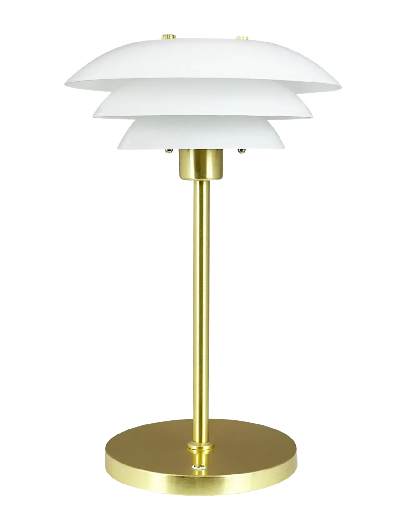 Dyberg Larsen Dl20 Led Opal/ Messing Bordlampe Genopladelig, Bordlampe, Guld, Str: 30X20X20