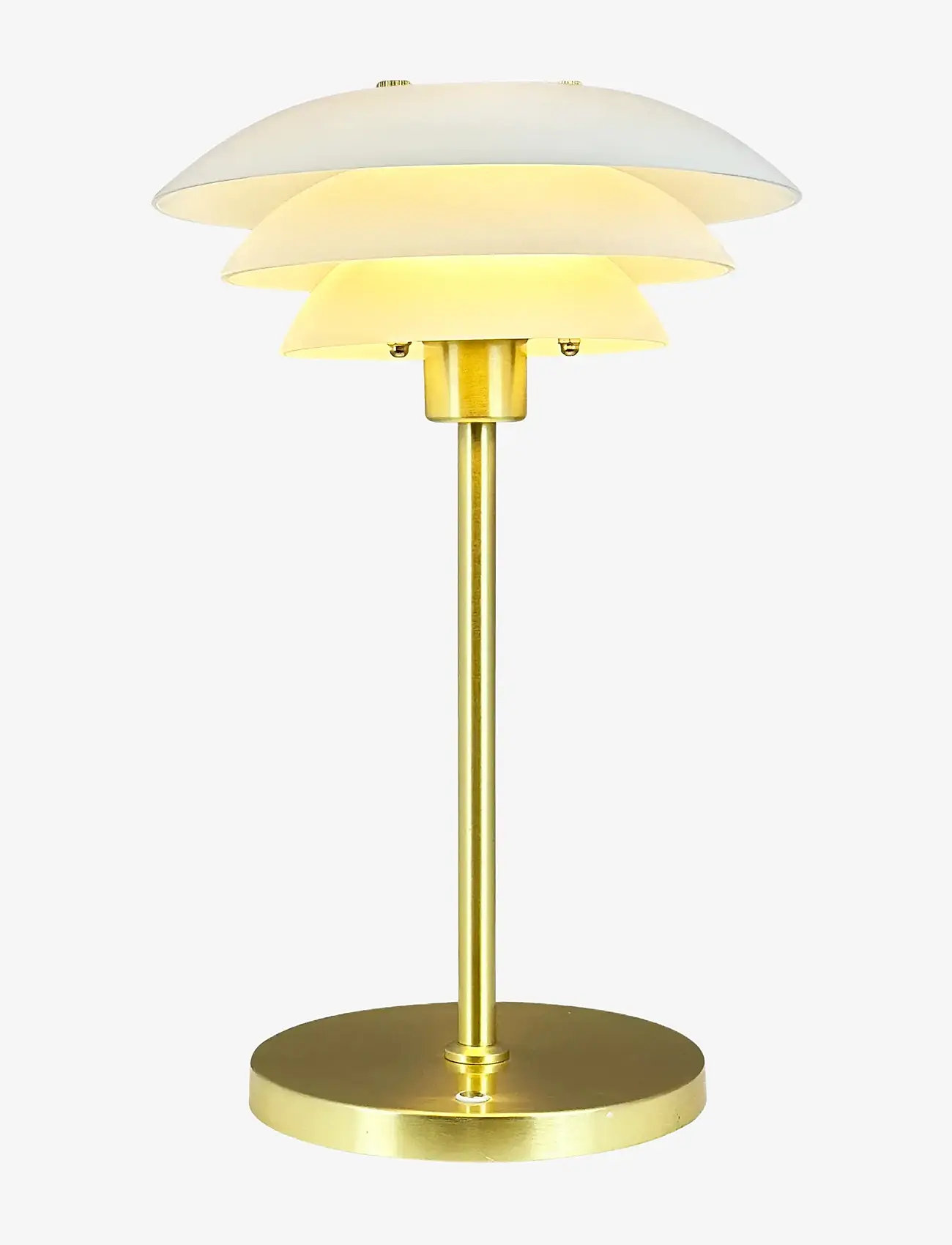 Dyberg Larsen - DL20 LED Opal Brass Table lamp rechargeable - laualambid - opal/ brass - 1