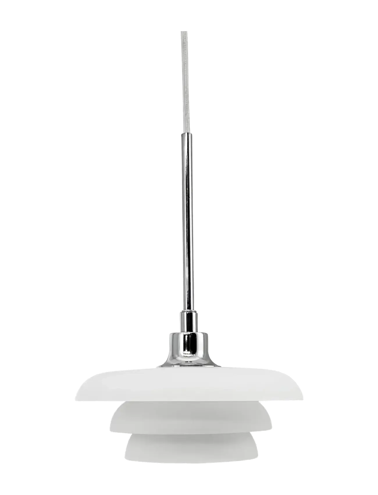 Dyberg Larsen Ava Pendel D20 Opal/ Krom, Pendellampe, Hvid, Str: 20 CM