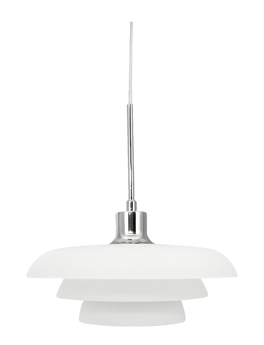 Dyberg Larsen - AVA Pendel D31 Opal/ Krom - rippvalgustid - white - 1