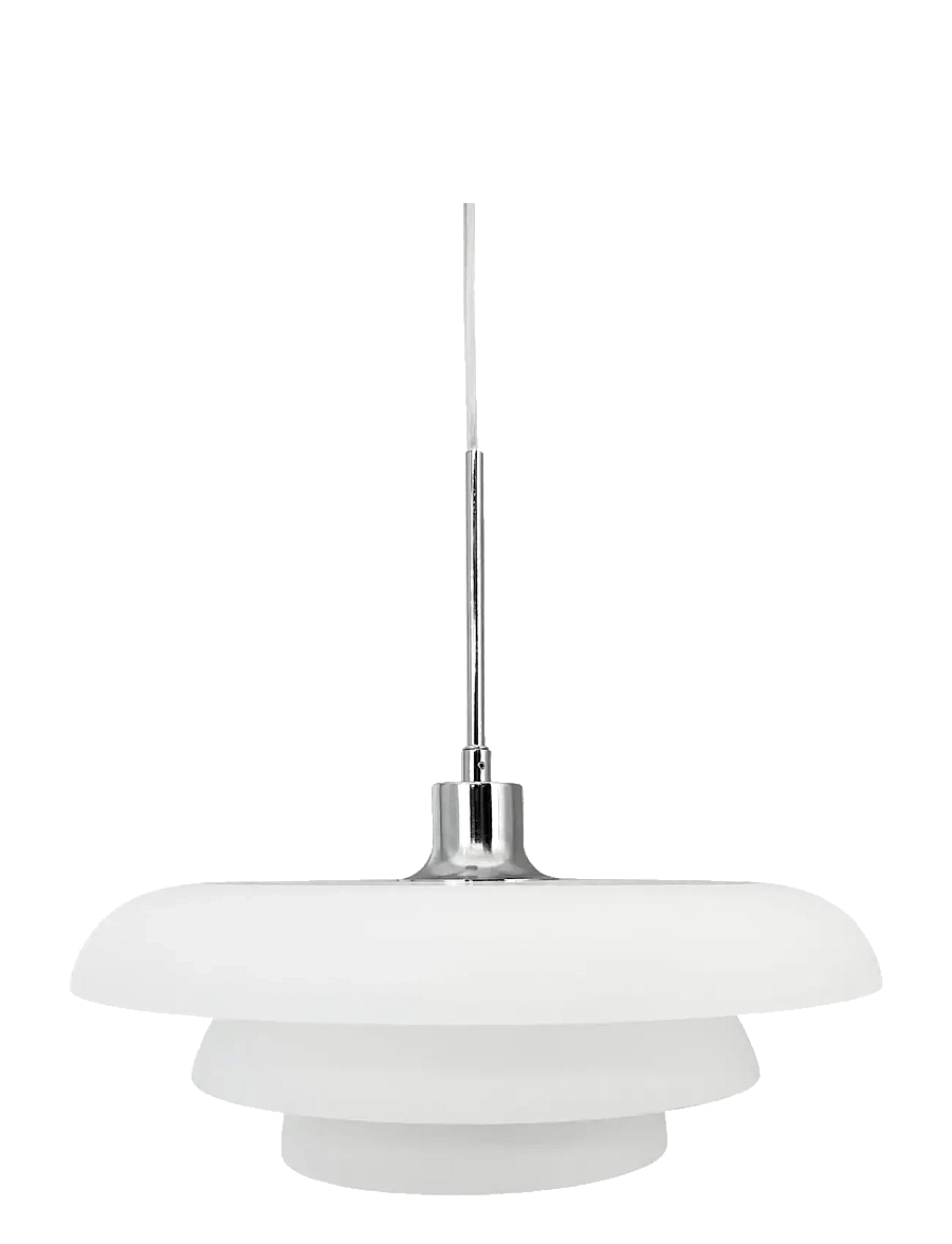 Dyberg Larsen - AVA Pendel D40 Opal/ Krom - rippvalgustid - white - 1