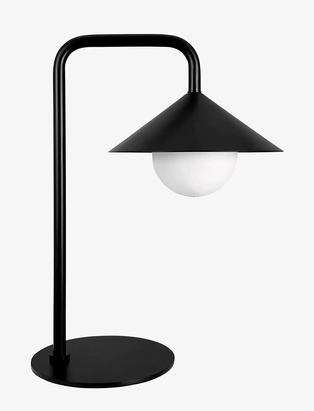 Dyberg Larsen - NOVA Outdoor bordlampe med lyskugle og fjernbetjening - schreibtisch- & tischlampen - black - 0