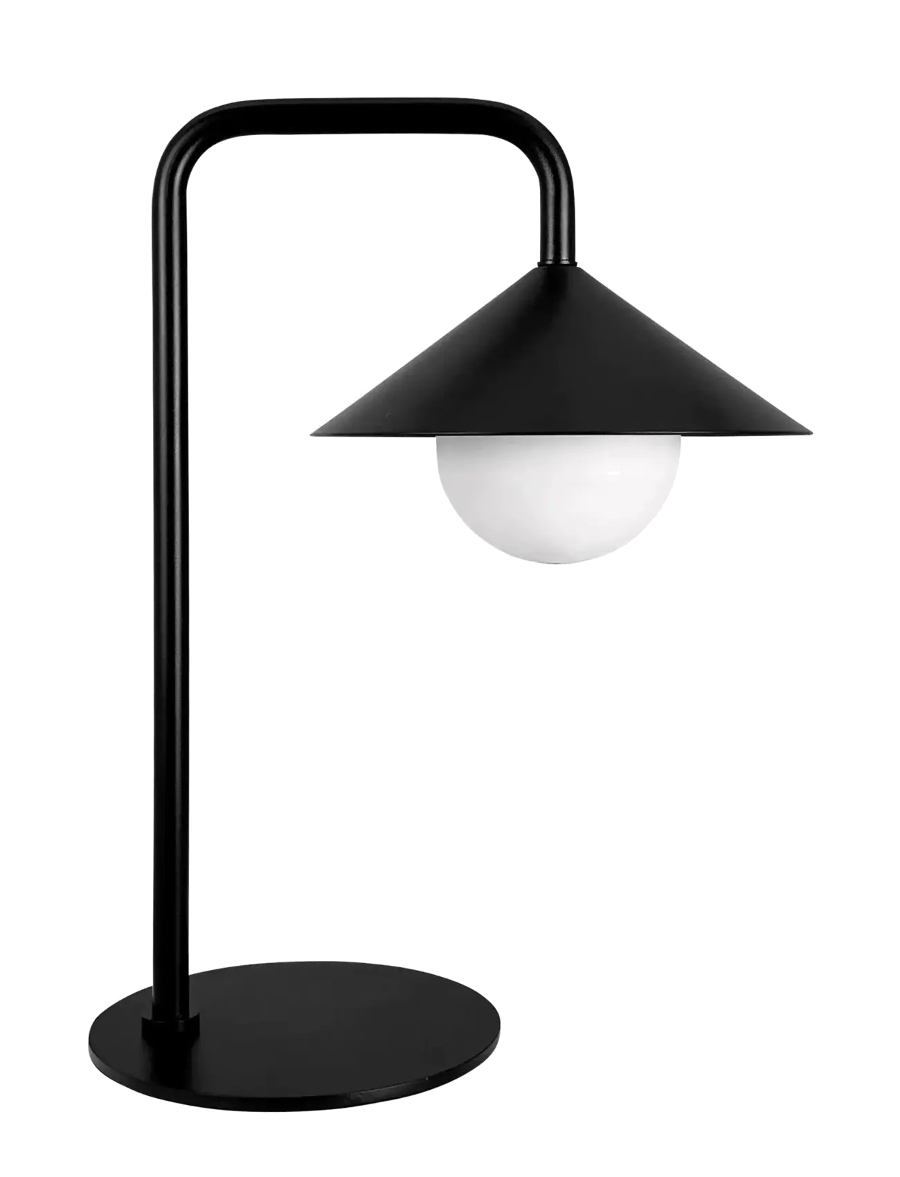 Dyberg Larsen NOVA Outdoor bordlampe med lyskugle og fjernbetjening - Beleuchtung - BLACK / black
