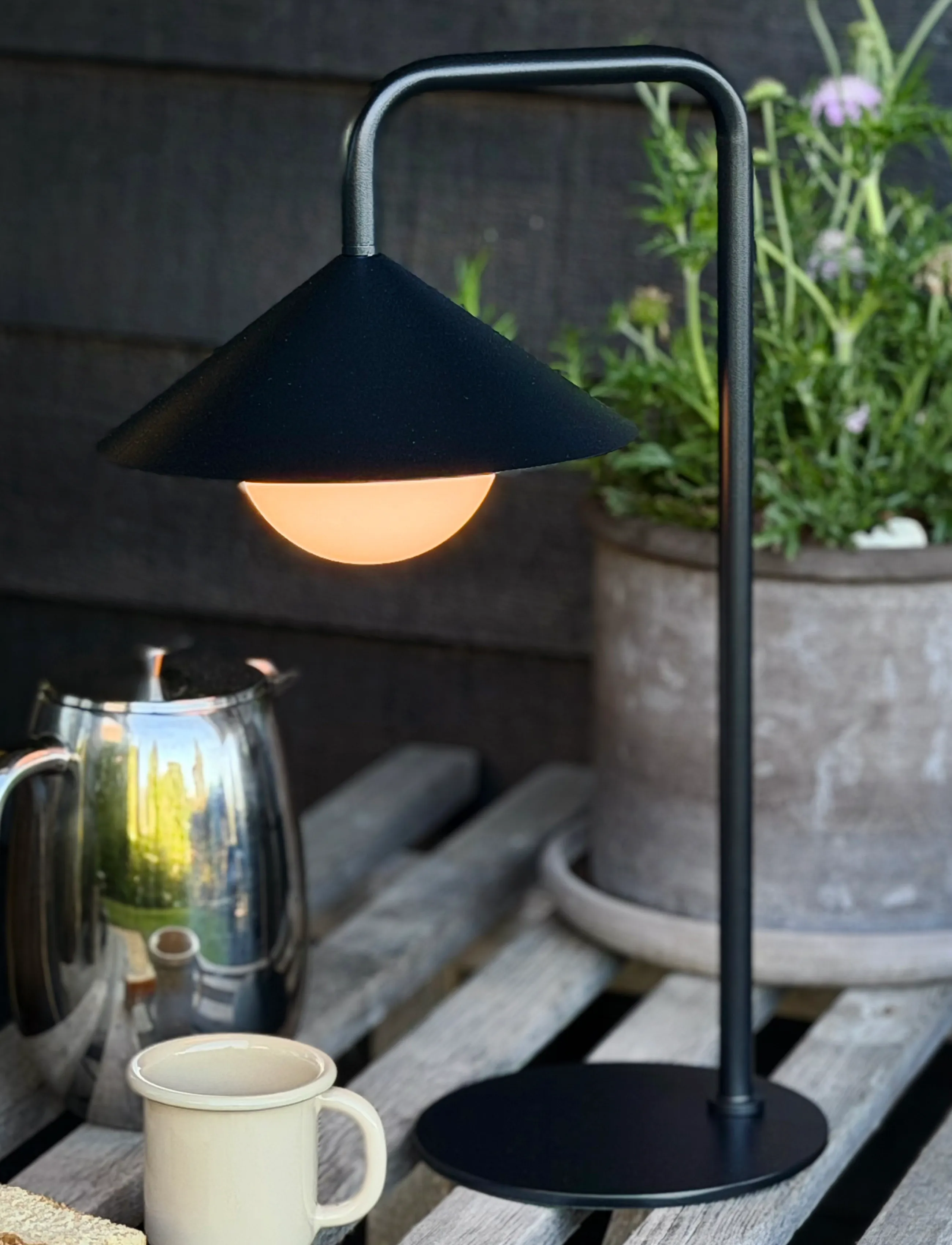 Dyberg Larsen - NOVA Outdoor bordlampe med lyskugle og fjernbetjening - laualambid - black - 5
