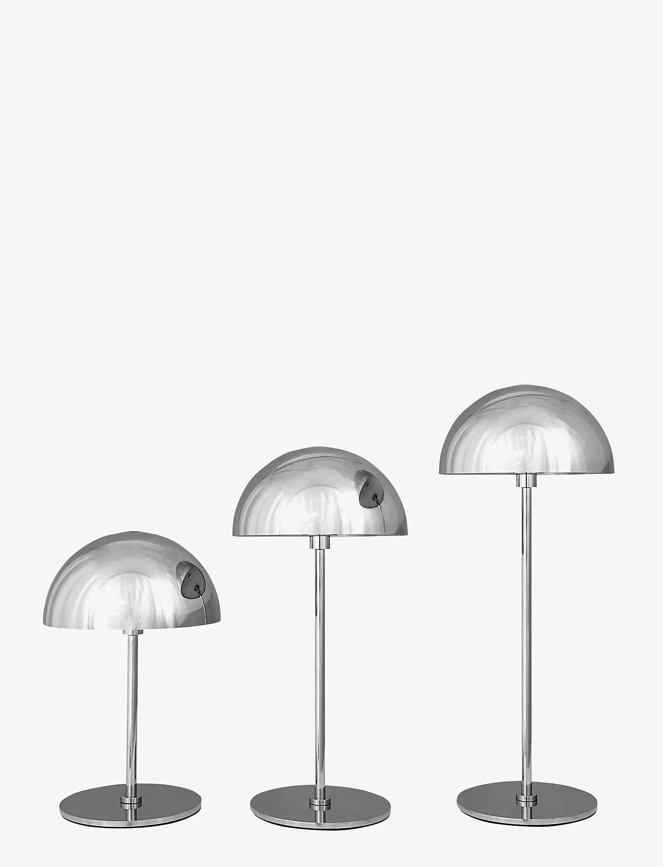 Dyberg Larsen - ALONG LED Minibordlampe Krom 3 stk. 10,15,20cm - nach preis einkaufen - chrome - 0