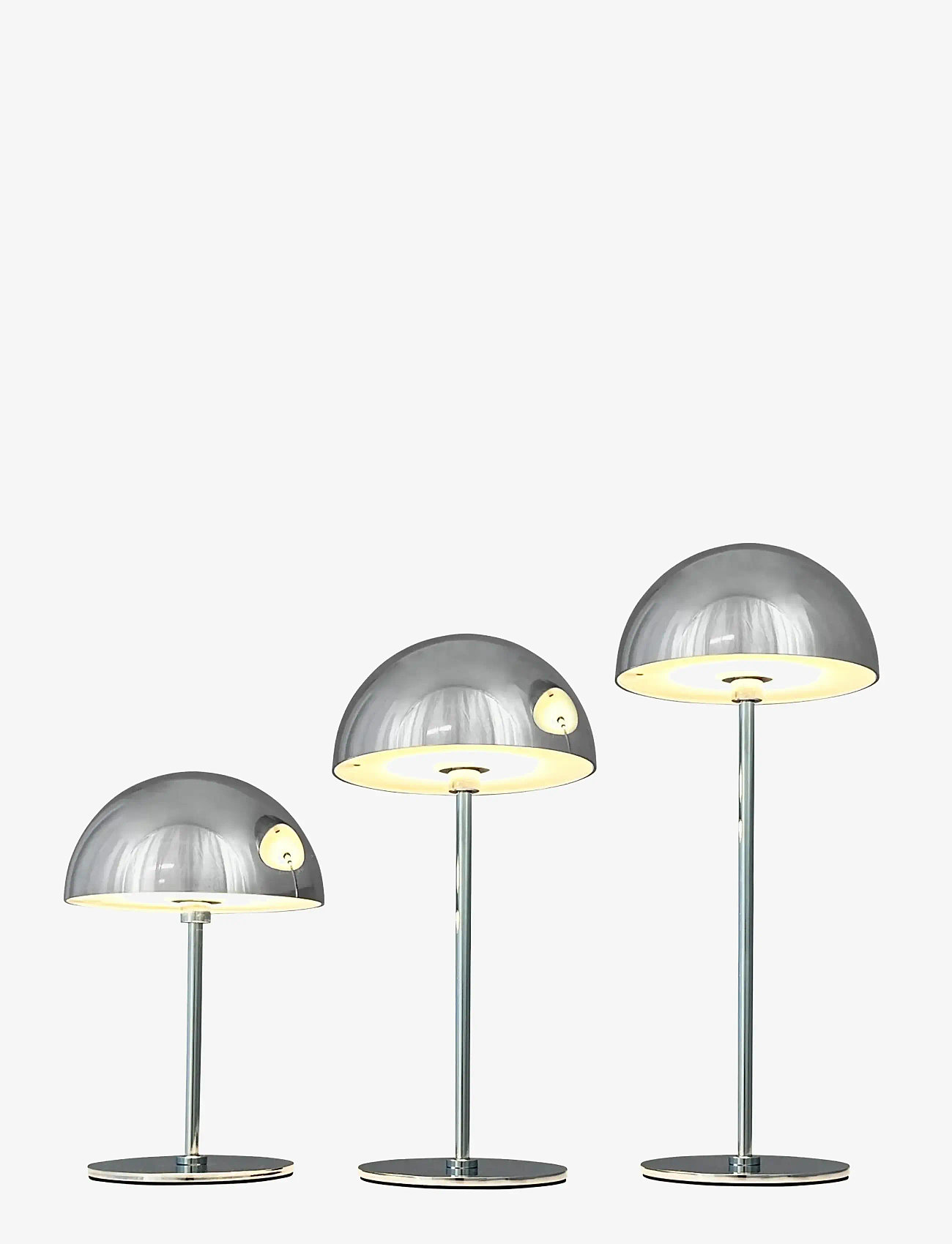 Dyberg Larsen - ALONG LED Minibordlampe Krom 3 stk. 10,15,20cm - nach preis einkaufen - chrome - 1