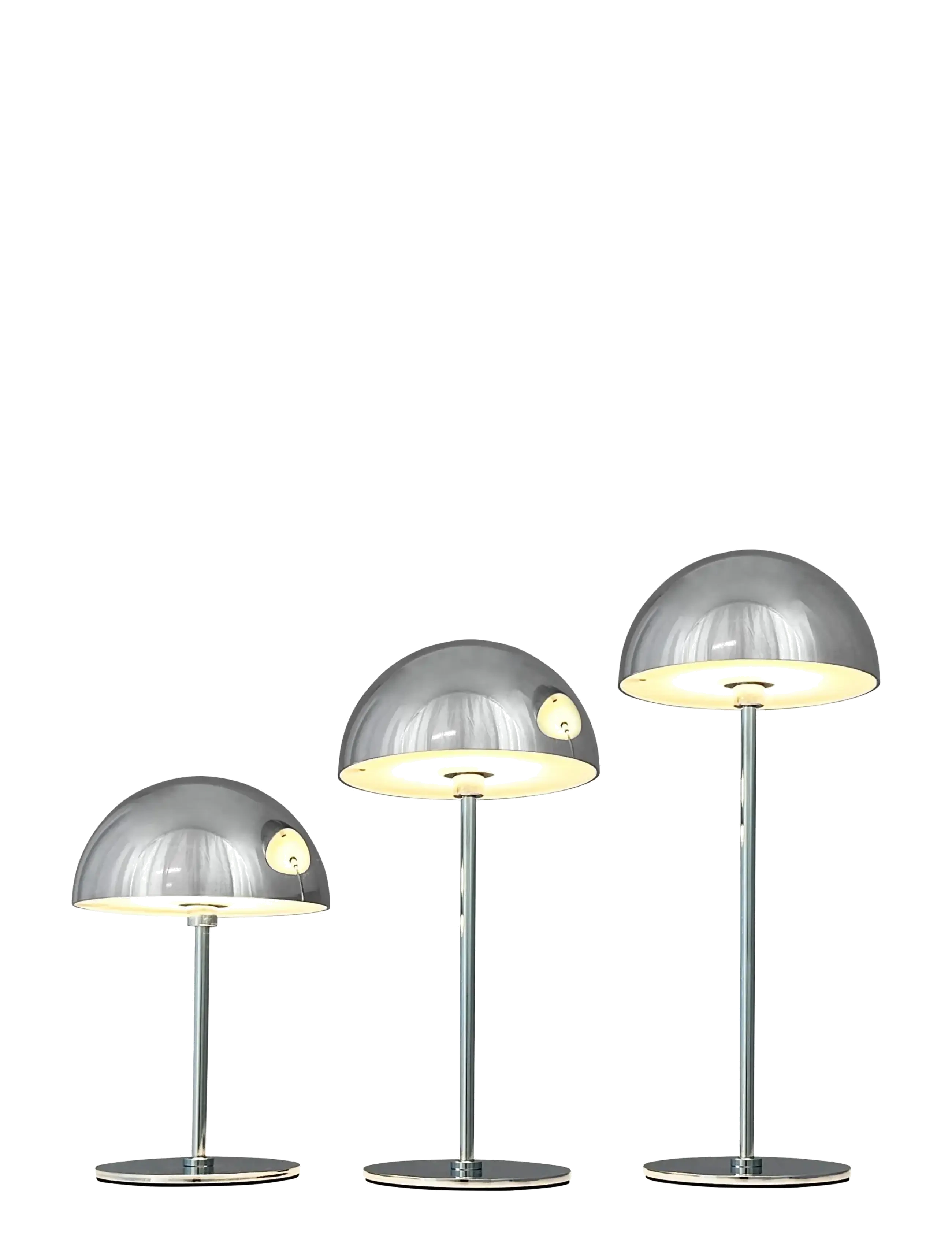 Dyberg Larsen - ALONG LED Minibordlampe Krom 3 stk. 10,15,20cm - mobile lampen - chrome - 2