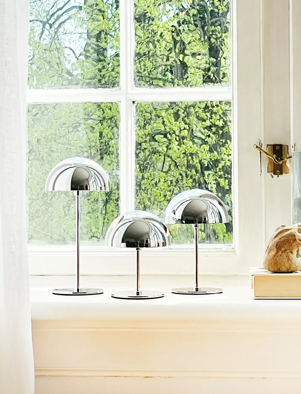 Dyberg Larsen - ALONG LED Minibordlampe Krom 3 stk. 10,15,20cm - sorteren op prijs - chrome - 5